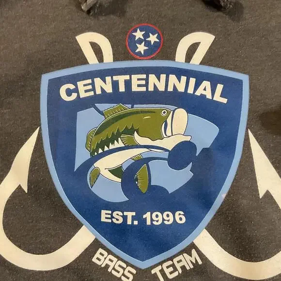 Carhartt Centennial Bass Team Hooded Sweatshirt size Large - Picture 3 of 6